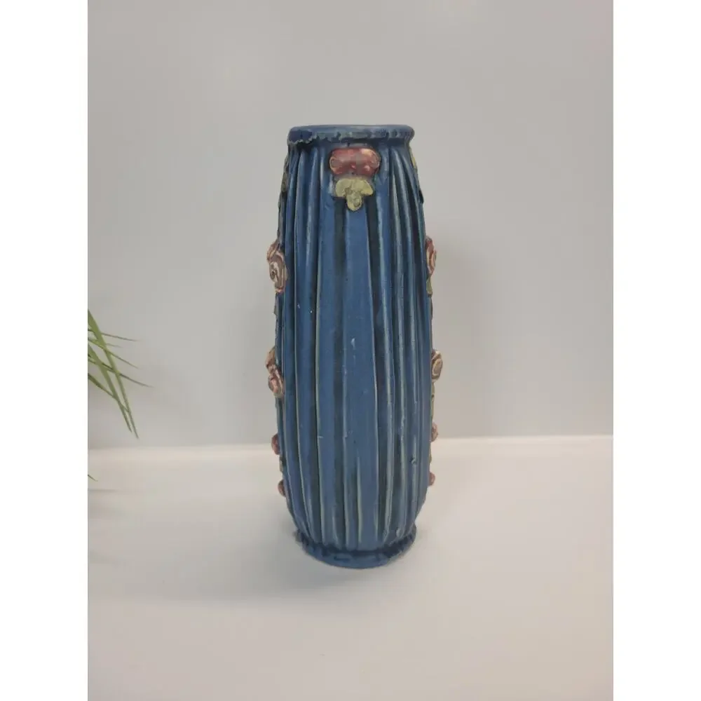 Antique Weller Pottery Blue Drapery 8